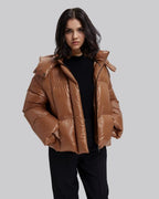 Duck Down Cropped Puffer Jacket image 1