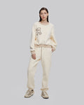 Letter-Patch Cotton Sweatshirt image 2