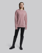 Knitted Cashmere Hoodie - Ash Rose, L image