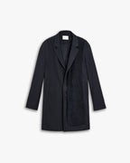 1 × Coat with a Double-Layered Front - Black, L image