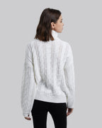 Turtleneck Cable Knit Sweater image 4