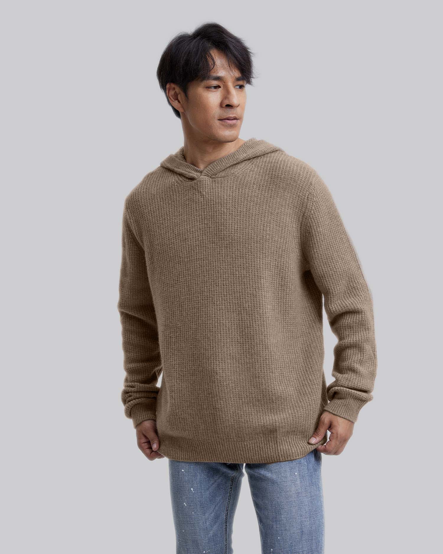 Pure Cashmere Hooded Sweater image 1