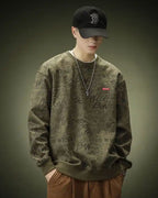 All Print Crewneck Sweatshirt - Crocodile, L image