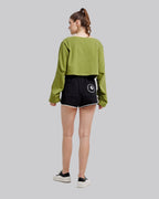 Cross-Front Cropped Sweatshirt image 4