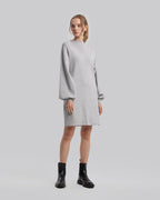 High Neck Casual Sweater Dress image 1