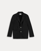 Cotton Criss-Cross Blazer - Black, S image