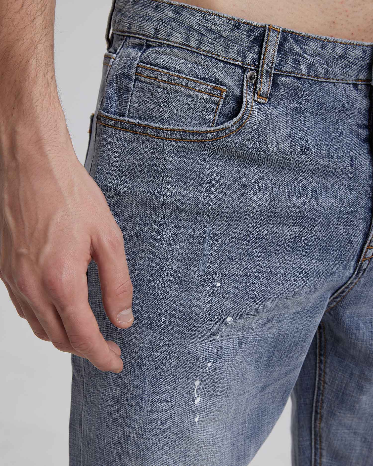 Blue Paint Splash Jeans image 2