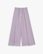 Wide Leg Pleated Pants - Lavender Pink, M image