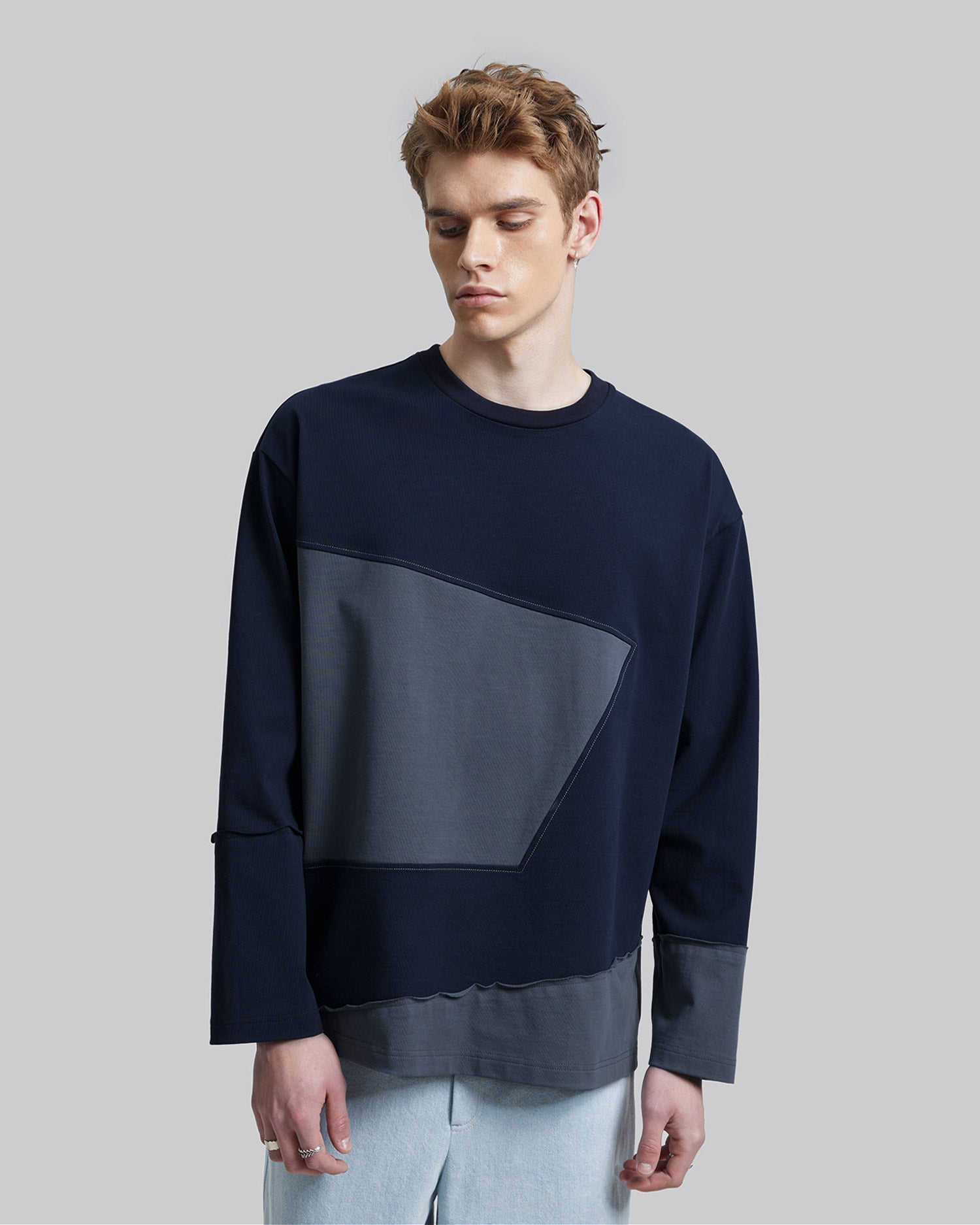 Color Block Paneled Sweatshirt image 1