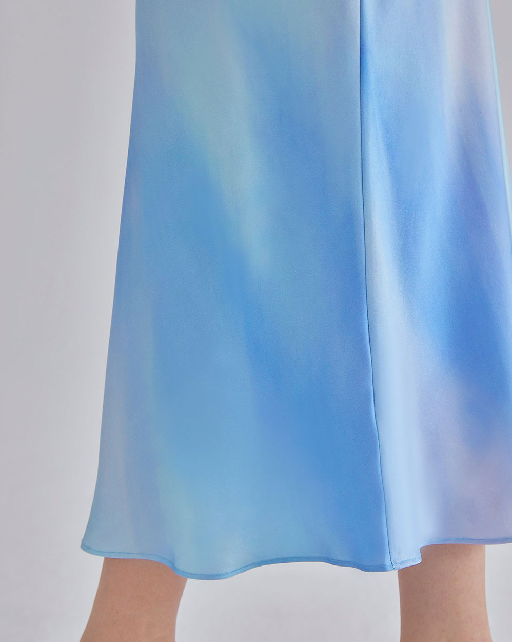 Classic Halter Neck Midi Silk Dress image 6