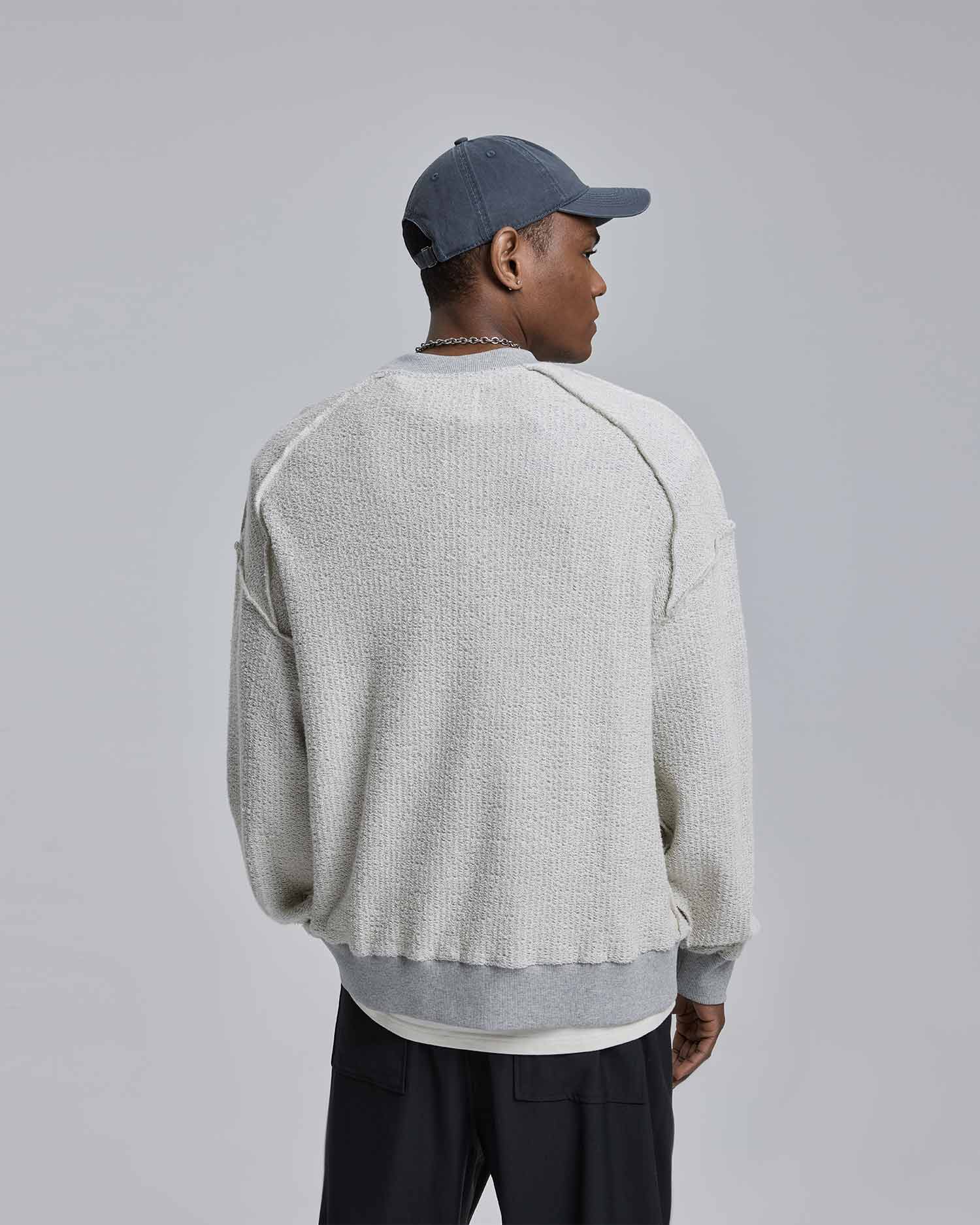Wool Reversed Crewneck Sweatshirt image 3