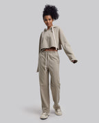 Sweatpants with Wavy Seams - Kahki, S image