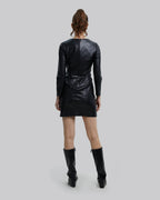 Faux-Leather Jacket-Dress image 1