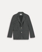 Cotton Criss-Cross Blazer - Charcoal, M image