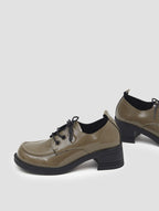 Croc-Effect Oxford Loafers image 11