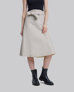 Faux Leather Belted Skirt image 1