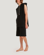 Pure Cotton Sleeveless Hoodie Set image 1