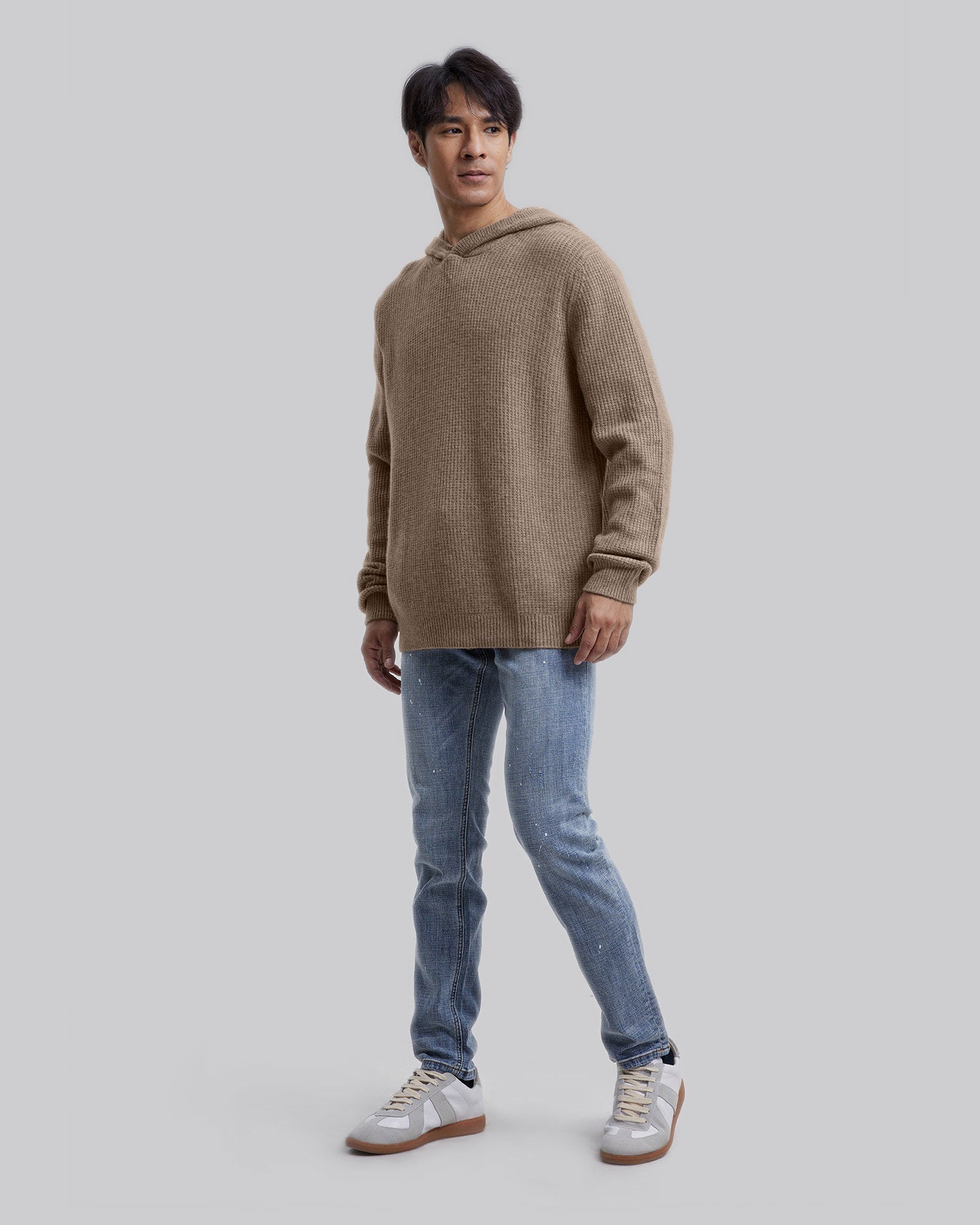 Pure Cashmere Hooded Sweater image 3