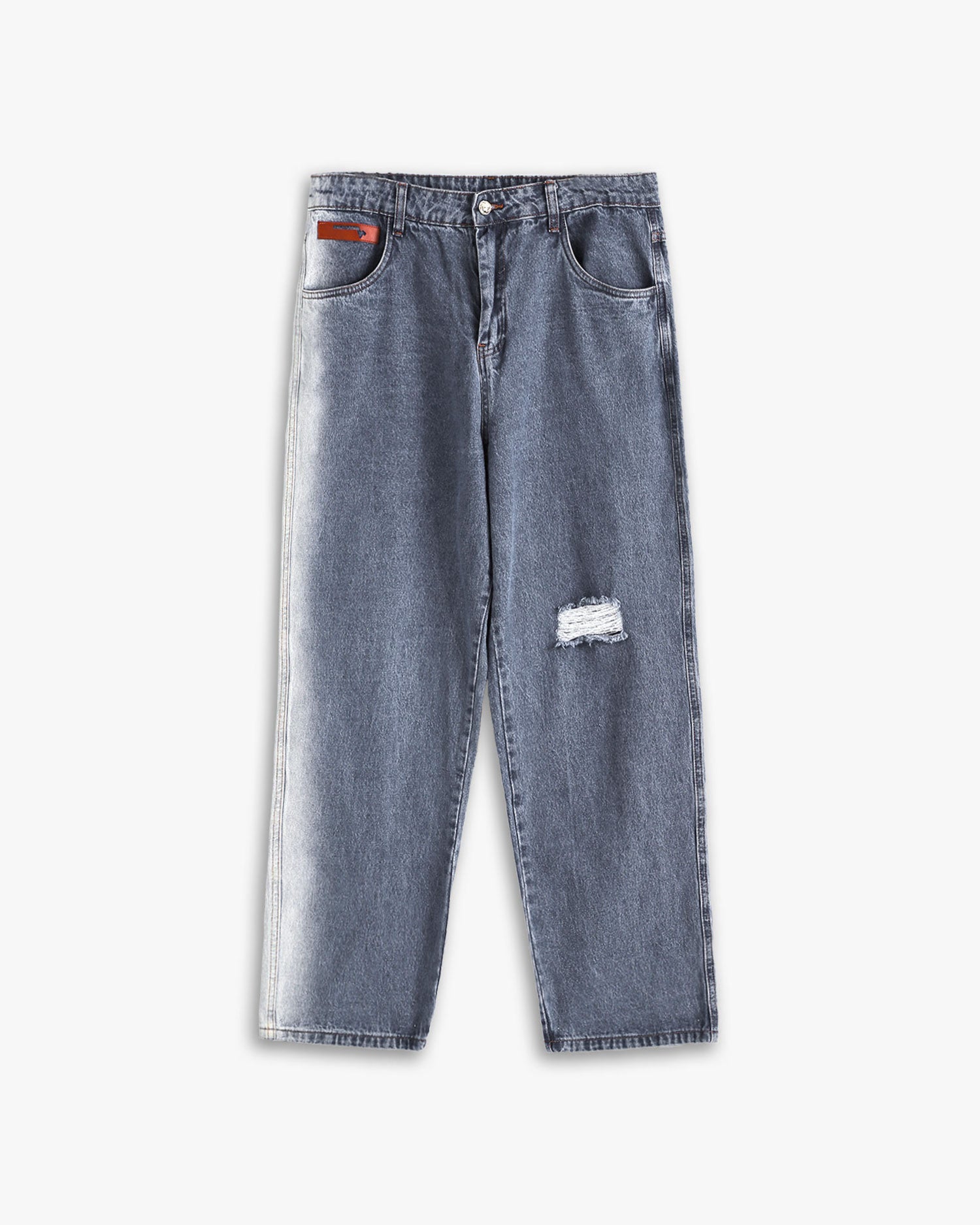 Stylish Bleached Ripped Jeans image 0