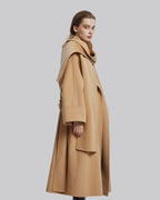 Wide Sleeves Cashmere Wrap Coat image 4