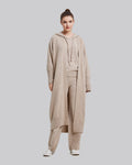 Casual Long Cardigan - Oatmeal, S image