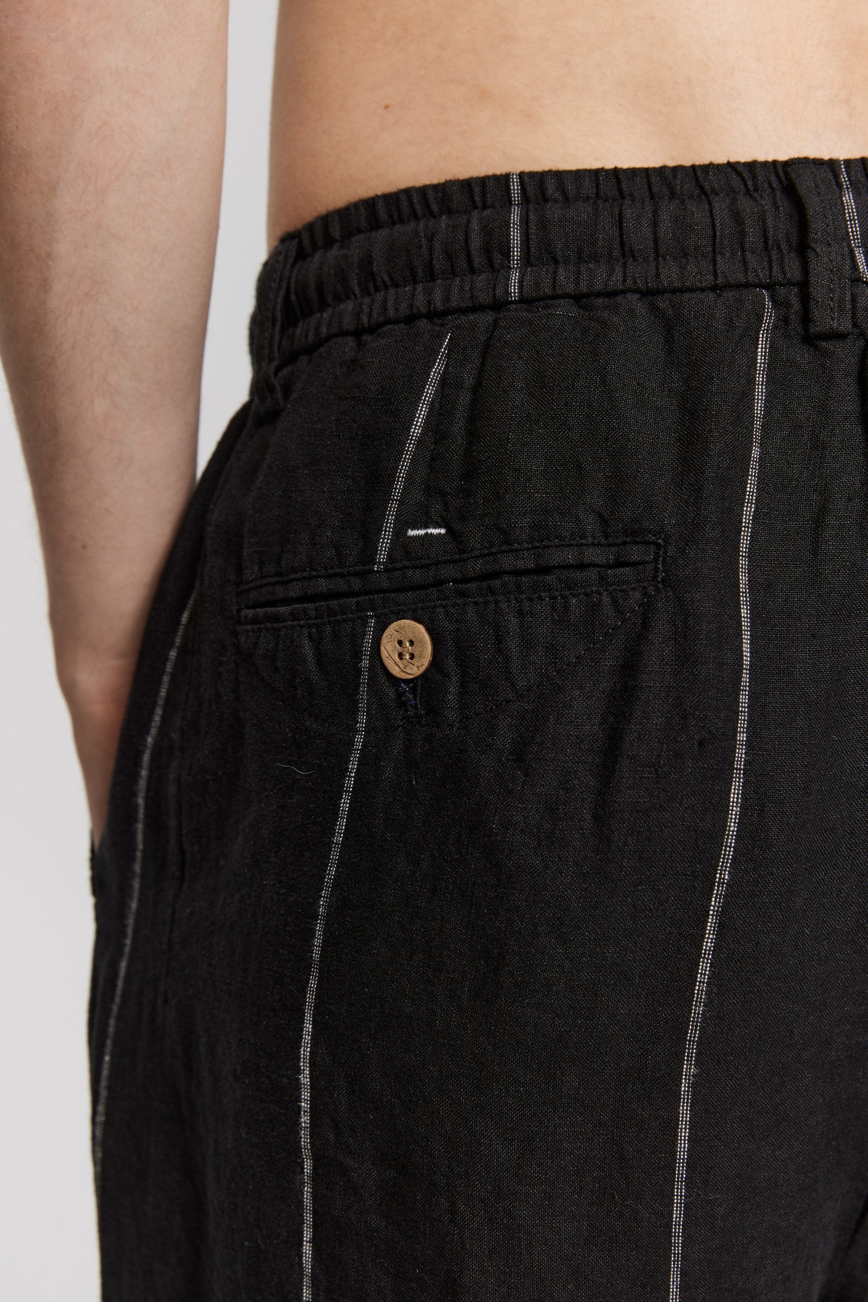 1 × Linen Striped Trousers image 6