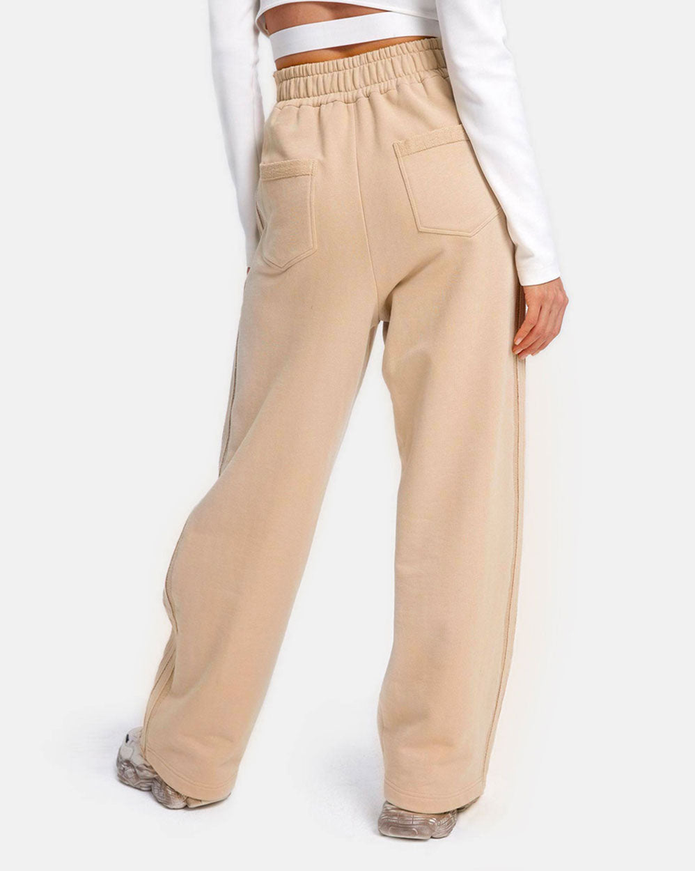 Side Strap Basic Sweatpants image 3