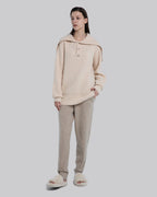 Wool Buttoned Pullover - Cream, XS image