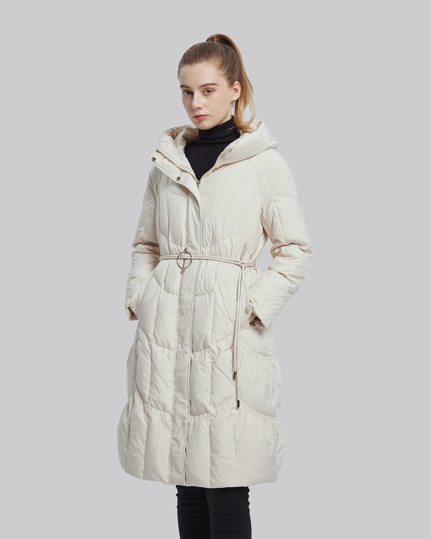 Belted Duck Down Jacket image 1