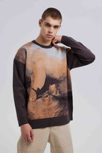 Marine-Art Graphics Ribbed Sweater image 1
