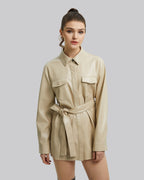 Pristine Faux-Leather Shirt image 4