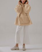 Pocket Fleece Hoodie - Beeswax, M image
