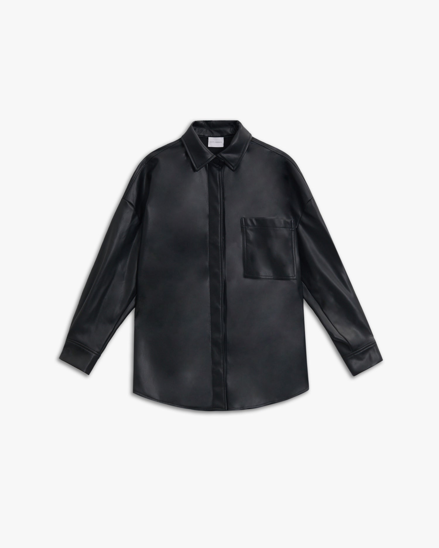 Faux-Leather Pocket Jacket image 0