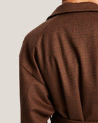 Belted Button Front Long Wool Coat image 5