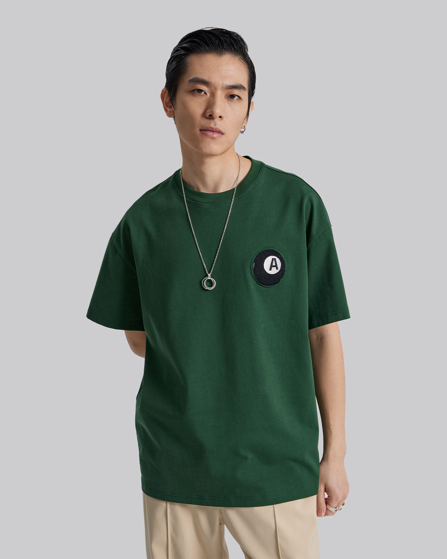 Crewneck Patchwork T-Shirt image 4