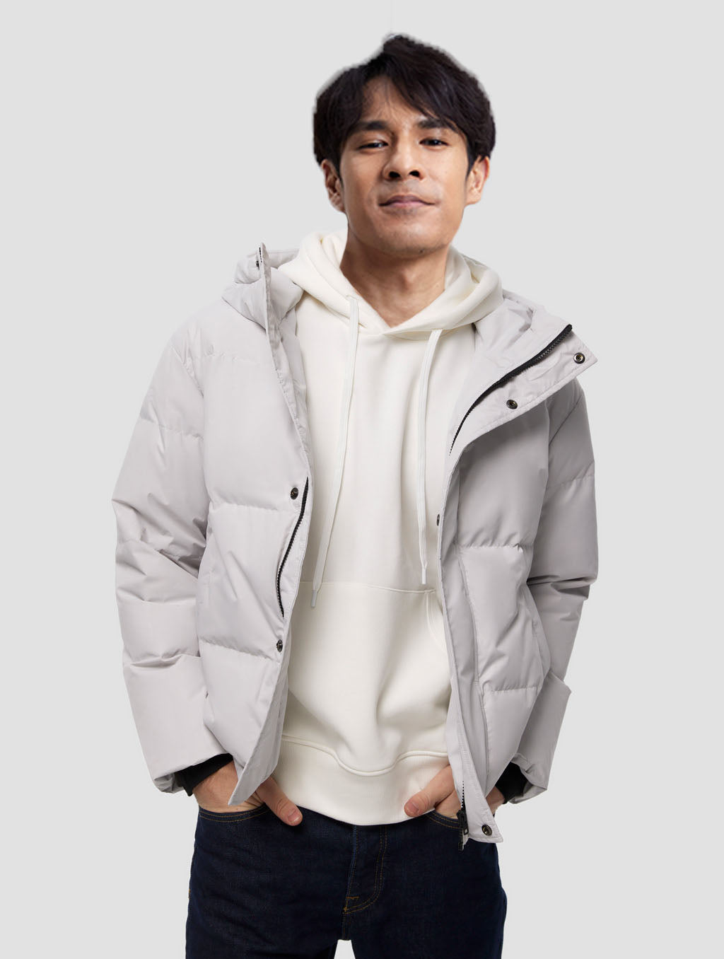 Simple Hooded Puffer Jacket image 0