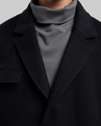Zip Front Wool Long Coat image 5