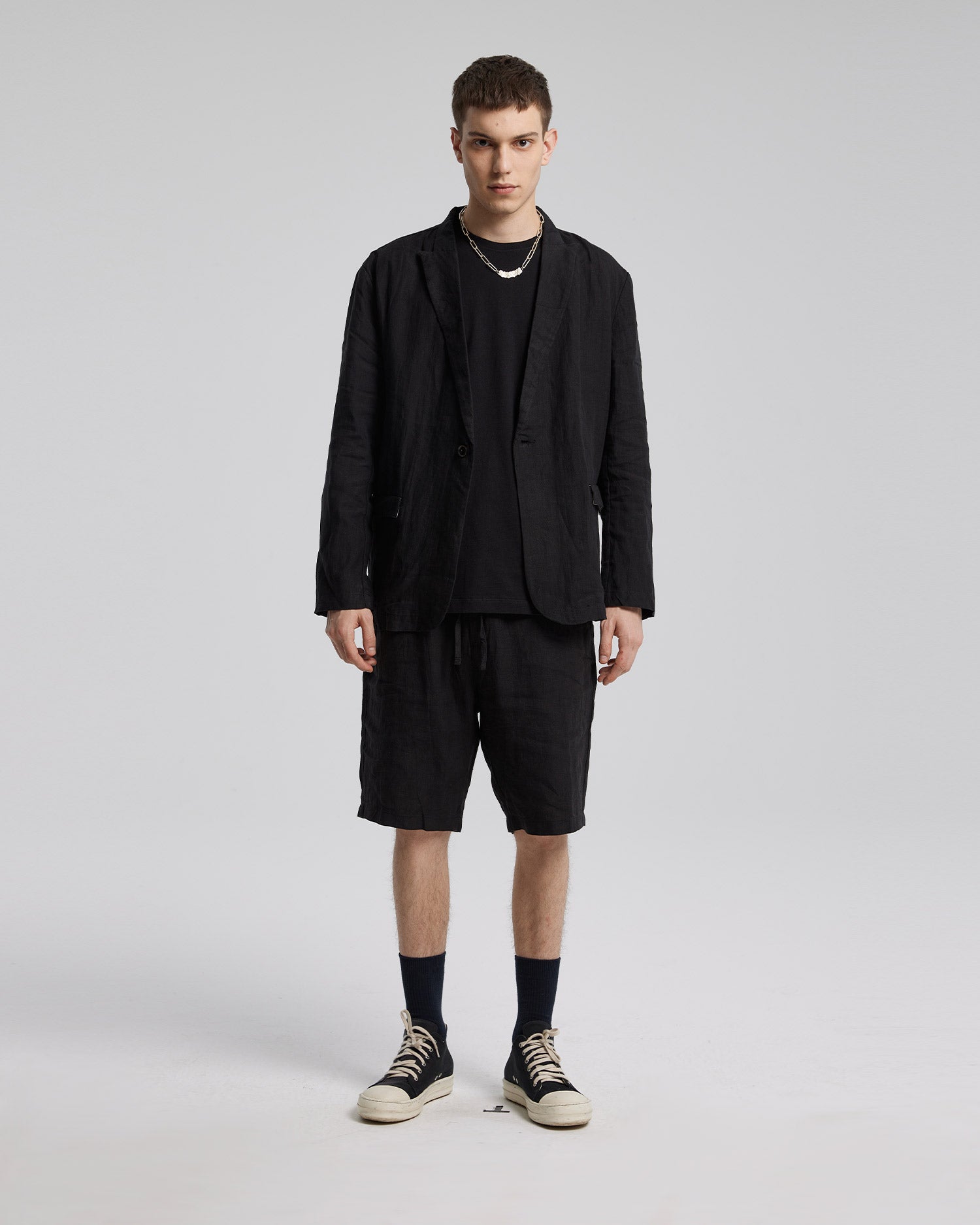 Black Linen Blazer image 2