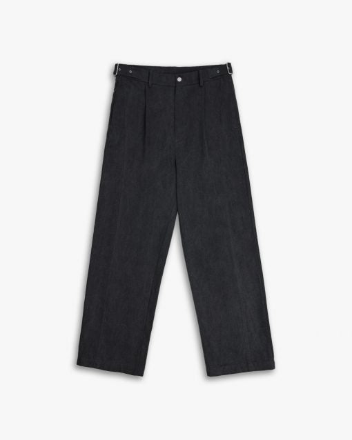1 × Cotton Tapered Pants - Black, XL image