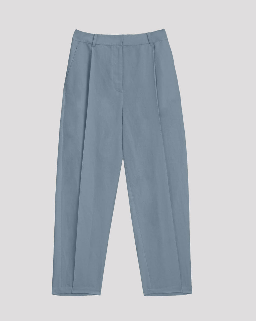 1 × Linen Tapered Pants - Baby blue, XL image
