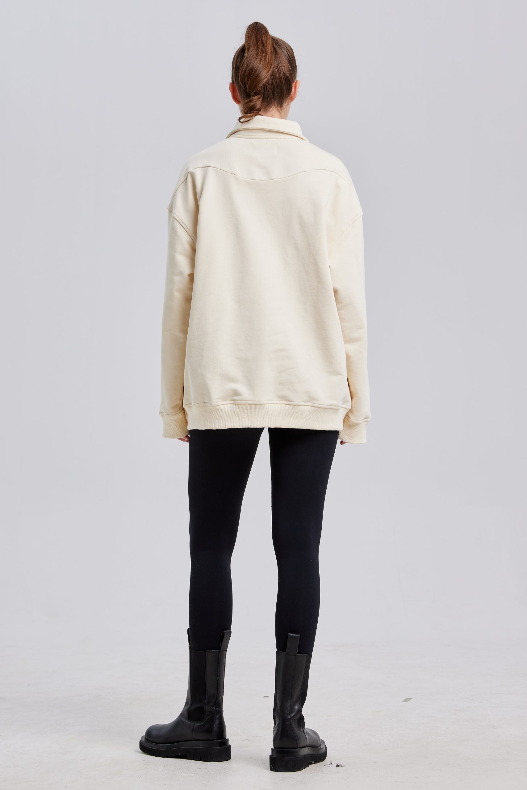 Half-Zipped Patch Pocket Sweatshirt image 4
