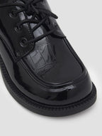 Croc-Effect Oxford Loafers image 5