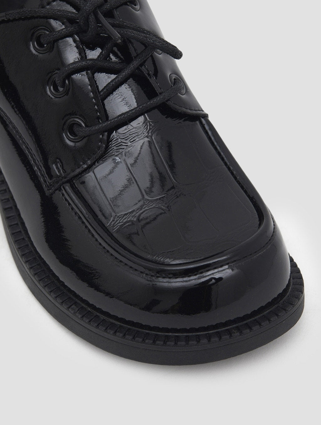 Croc-Effect Oxford Loafers image 5
