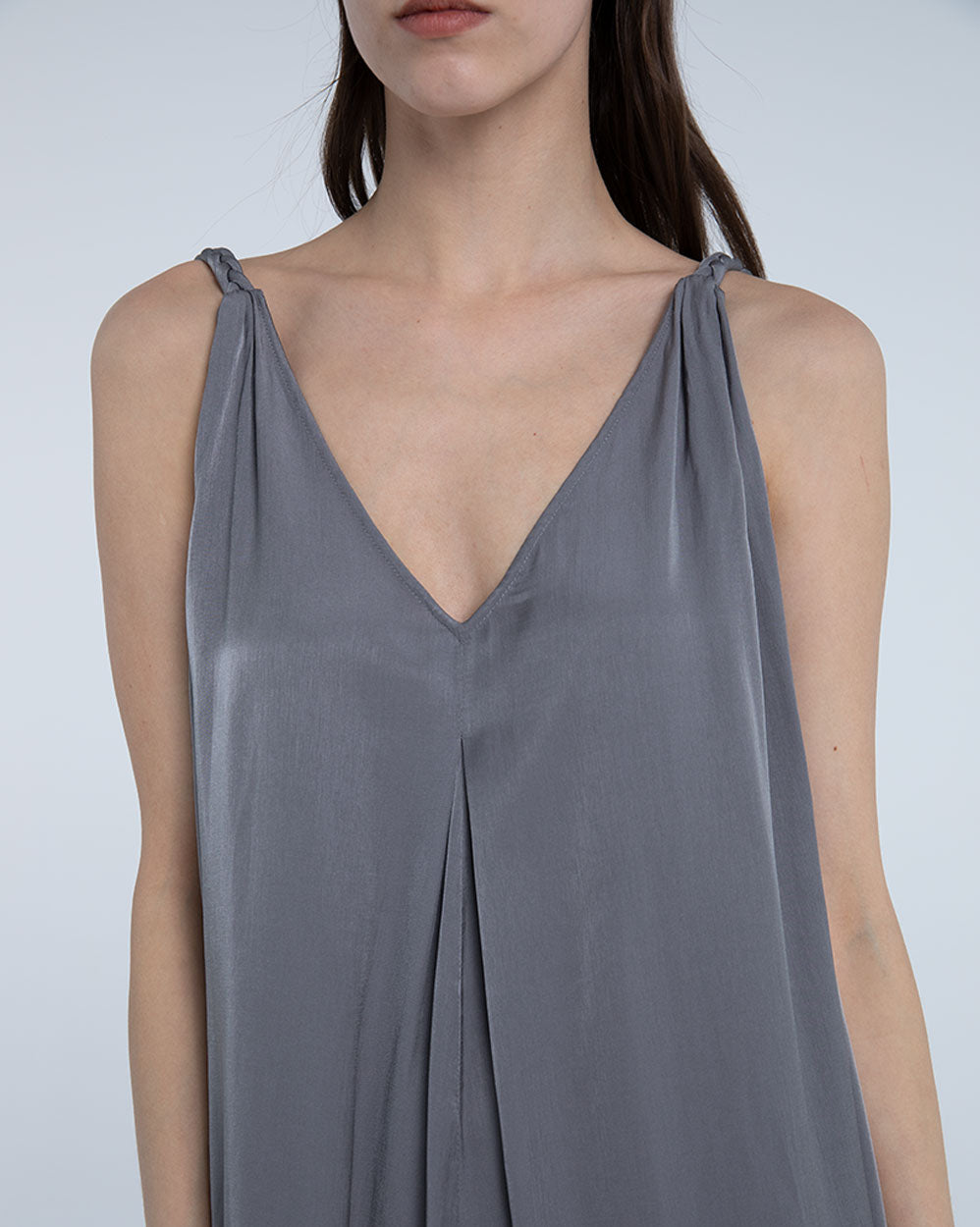 Silky Open Back Long Dress image 4