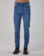 Regular Mid-Rise Jeans - Blue, XL image