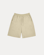 1 × Comfy Plain Shorts - Oatmeal, L image