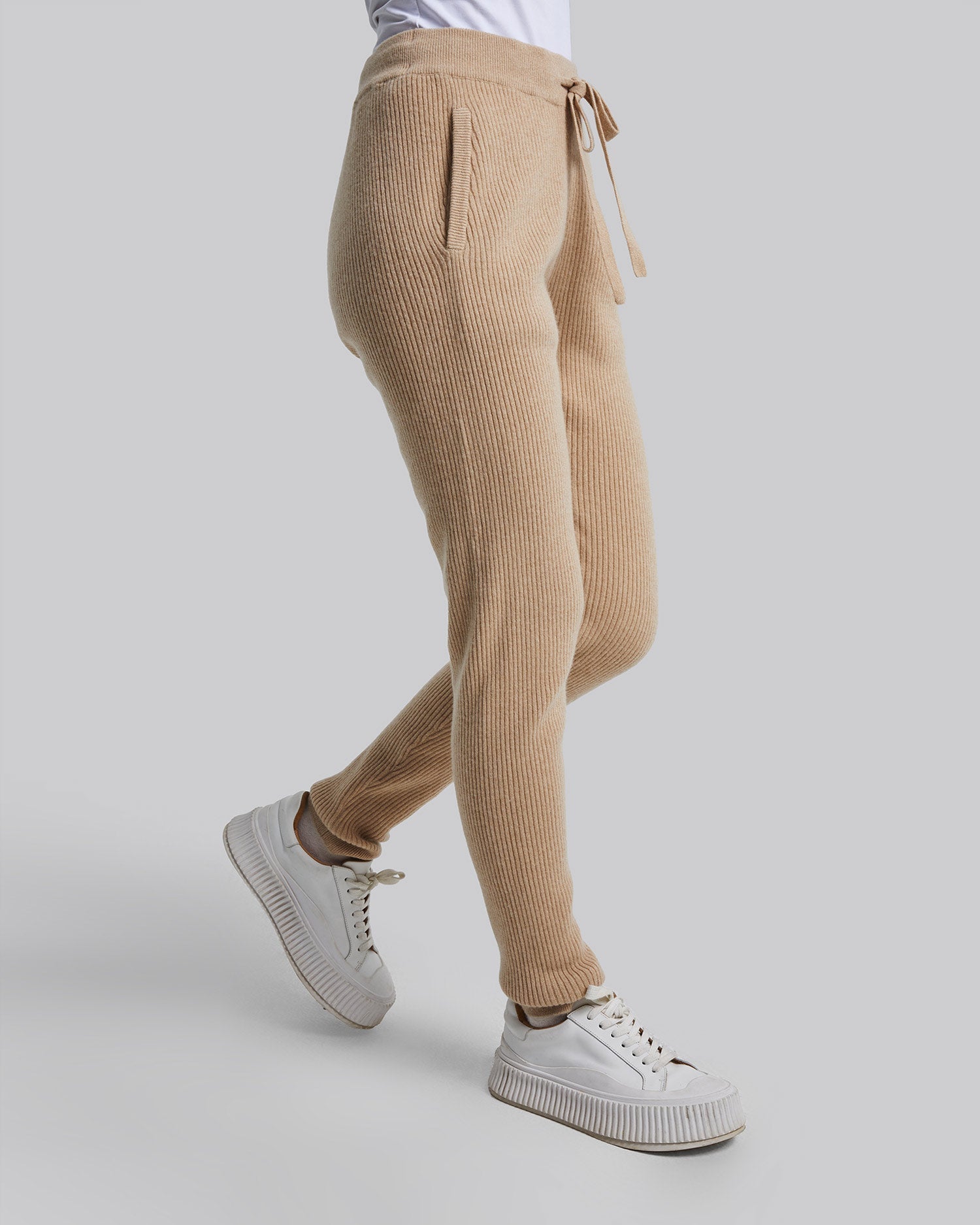 Ribbed-Knit Cashmere Sweatpants image 3