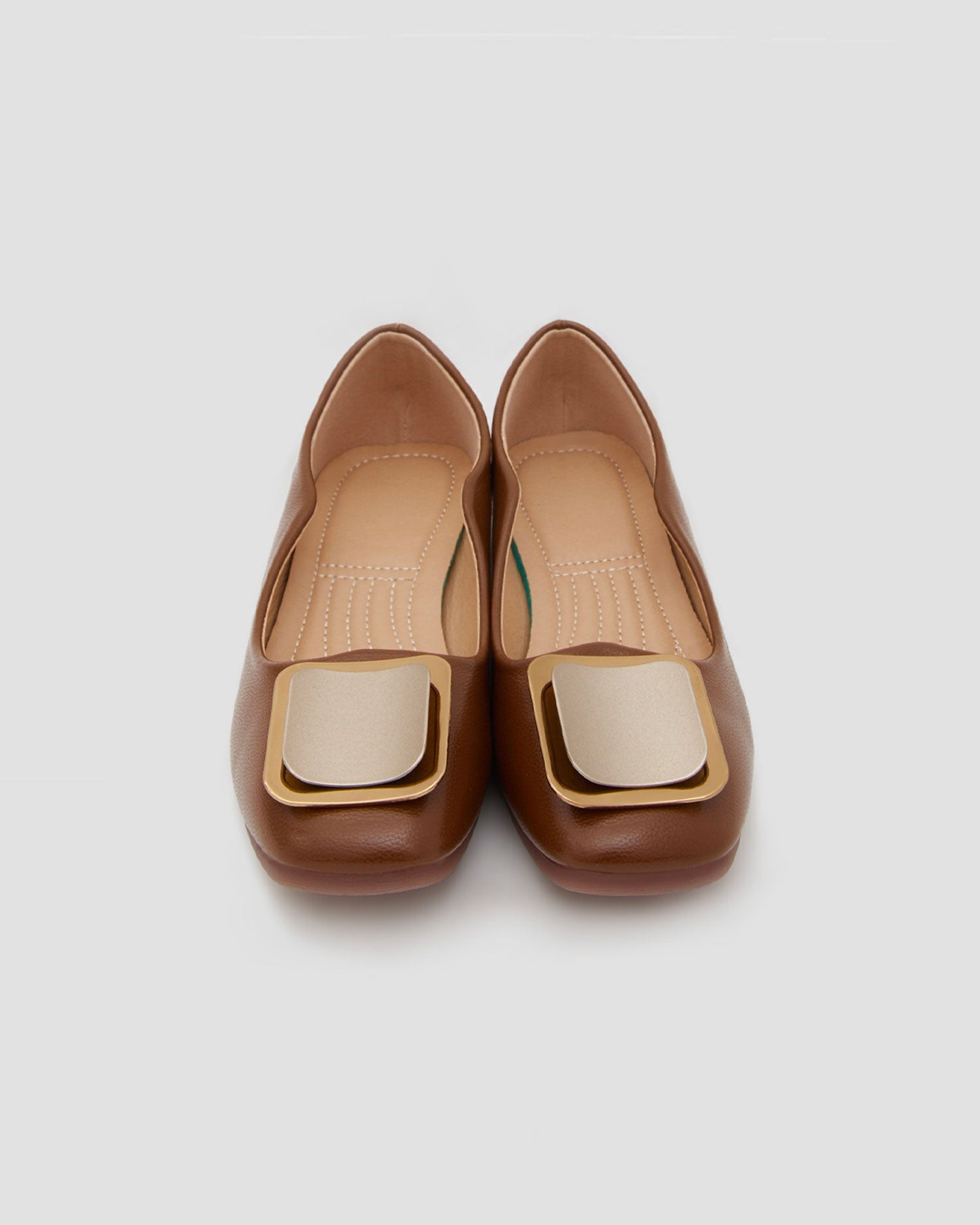 Square Buckle Flat Shoes image 1
