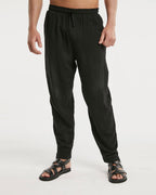 Light Elastic Waist Tapered Pants image 1