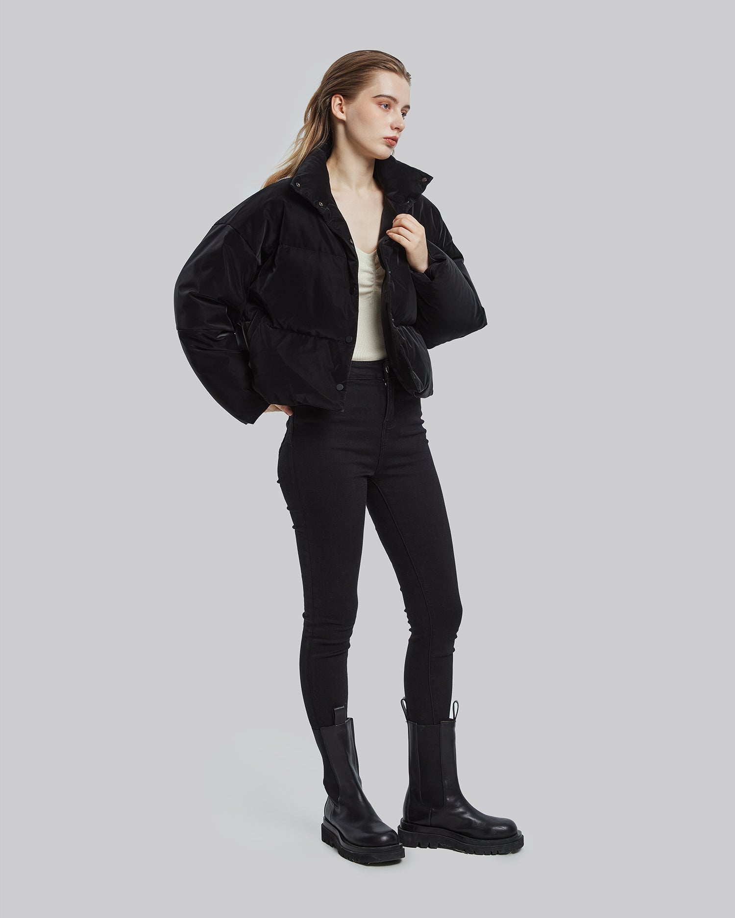 Cropped Duck Down Jacket image 3